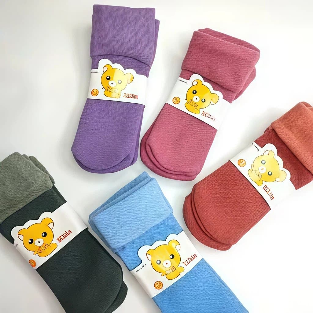 Kit 3 Meias Grossas de Lã Térmicas Infantil